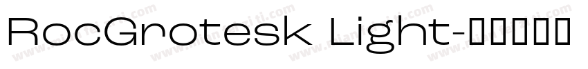 RocGrotesk Light字体转换